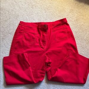 Chico's Vibrant Red crops sz 2